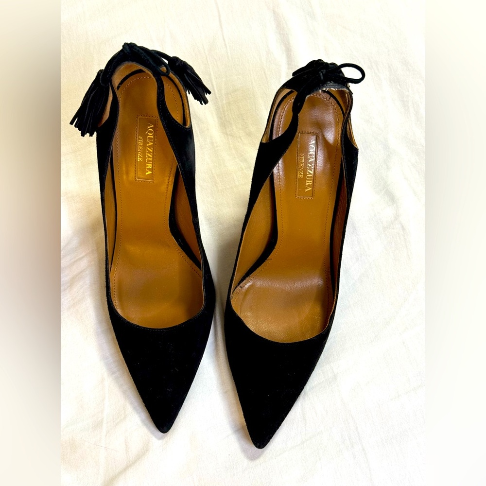 Aquazzura hills. Black. Size 38,5.